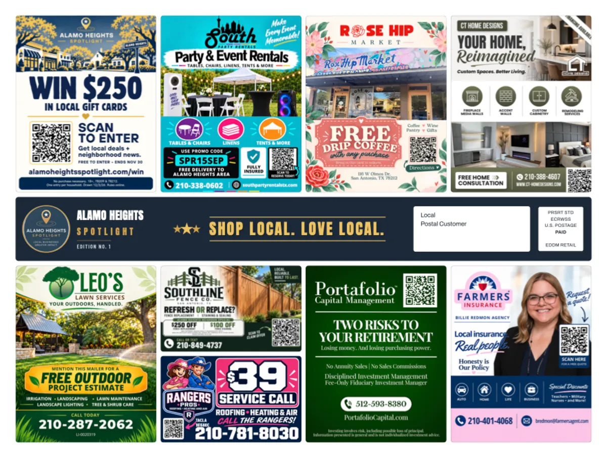 Alamo Heights sample card — preview only